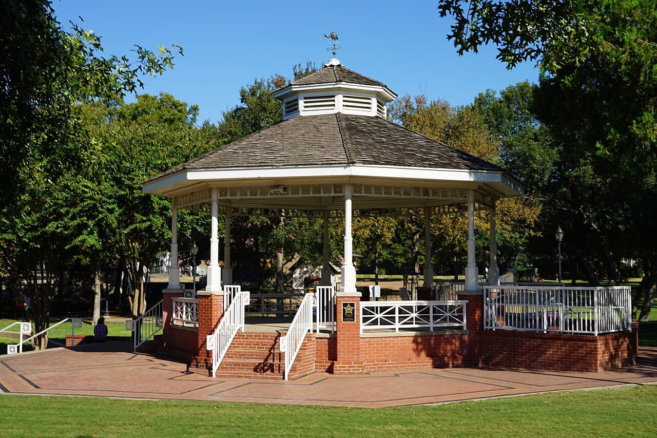Haggard Park in downtown Plano, Texas