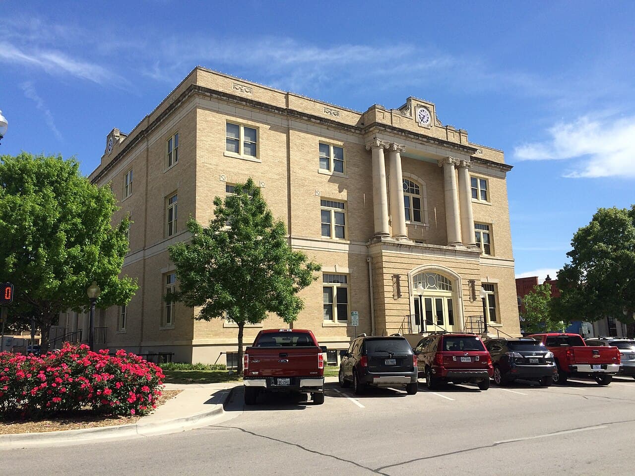 The old Collin County Courthouse on the square in McKinney, Texas